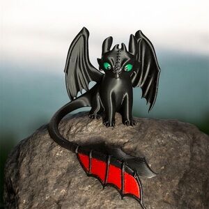Toothless Night Fury Dragon 3D Printed Fantasy Figure